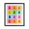 Stupell Industries Candy Bears Rainbow Framed Print Under Glass, design by LISH Creative